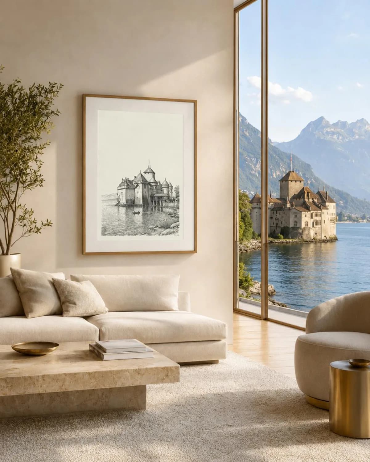 Chillon Estampe · Léman, Collection Héritage